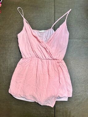 Altar'd State Blush Pink Spaghetti Strap Romper